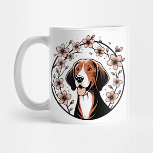 Bavarian Mountain Scent Hound Welcomes Spring Cherry Blossoms Mug